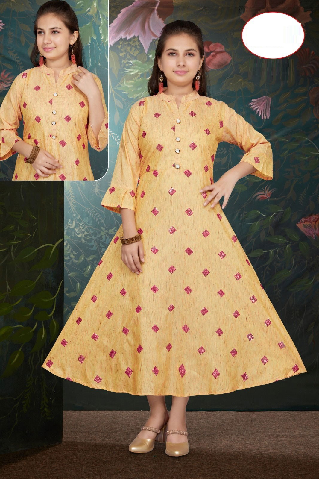 Kinjal 8147 Size Set Printed Kurtis Catalog
